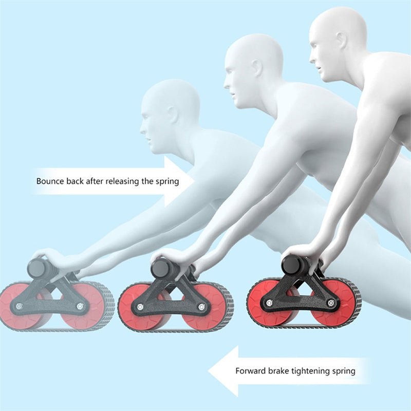 Auto-Rebound – Rullo Addominale a Doppia Ruota con Ritorno Assistito