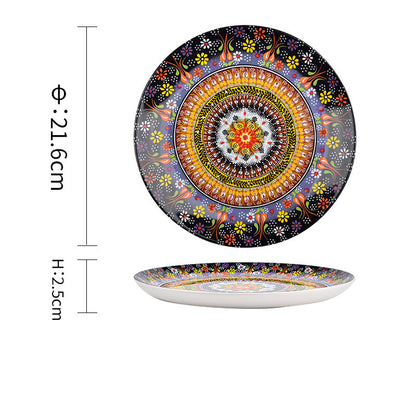 Piatti in Ceramica Sottosmalto - Boho Style