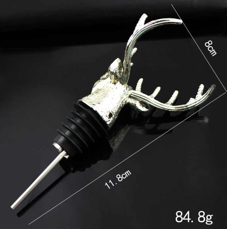 Deer Head Aerator – Versatore e Tappo Vino Testa di Cervo