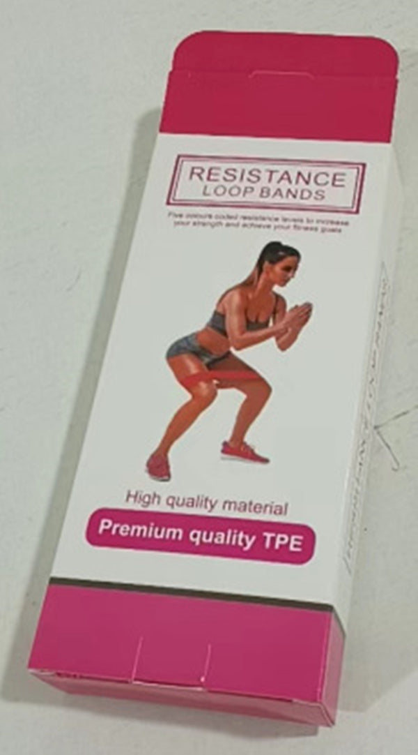 Rainbow Bands – Set 5 Fasce Elastiche Yoga a Resistenza Graduata