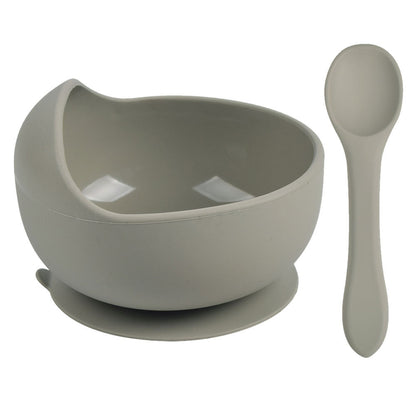 Soft Silicone Baby Set – Piatto e Cucchiaio Coordinati in Silicone