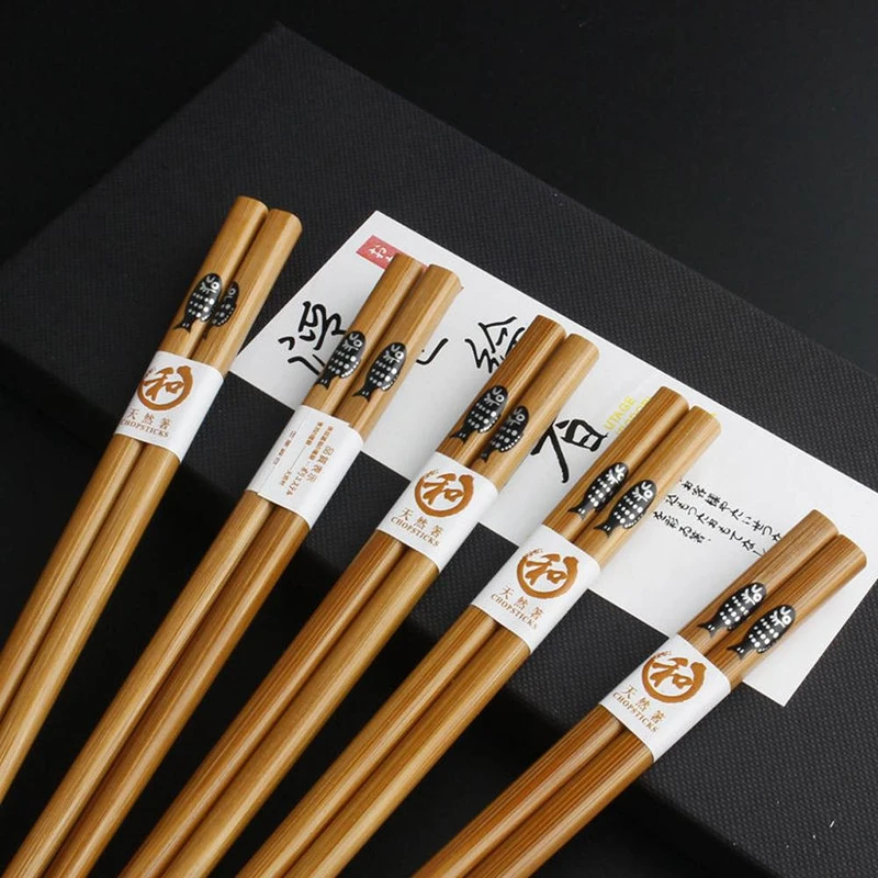 Bacchette Zen in Legno con Decorazione Tradizionale