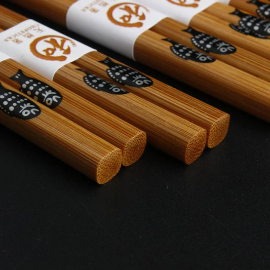 Bacchette Zen in Legno con Decorazione Tradizionale
