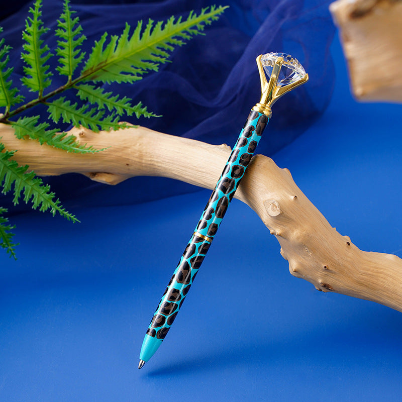 Penna Leopard-Diamond in Metallo
