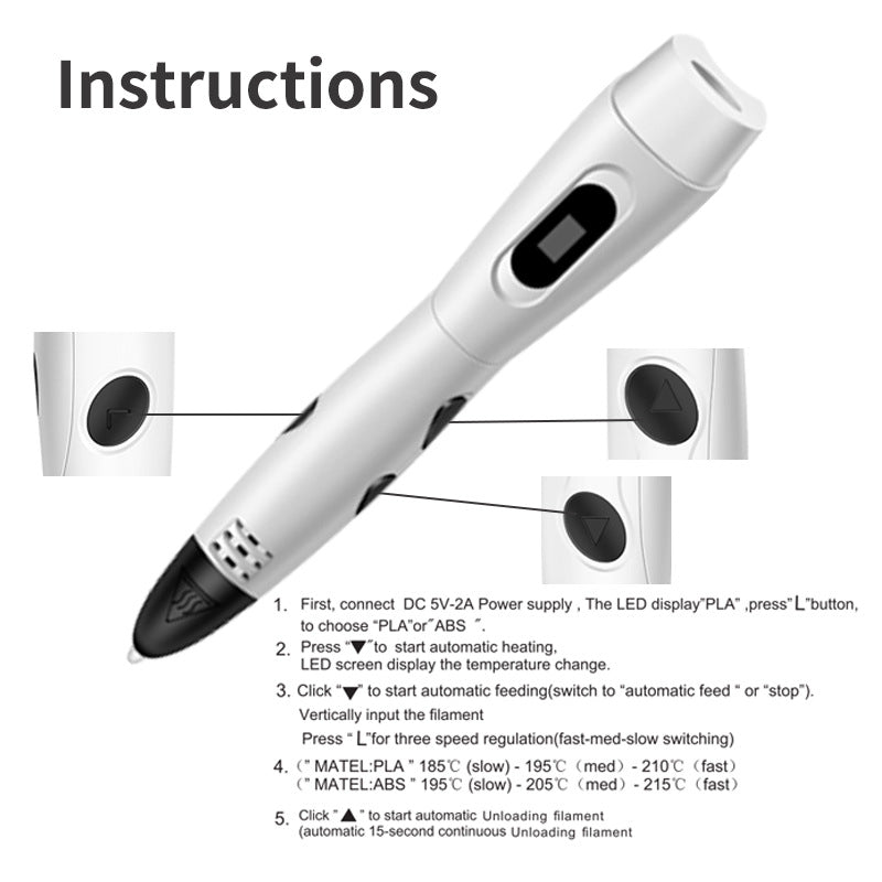 3D-Art Pen - Penna per Stampa 3D Creativa