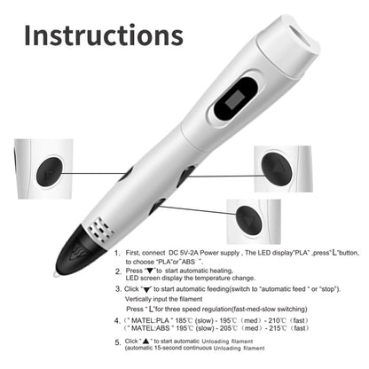 3D-Art Pen - Penna per Stampa 3D Creativa