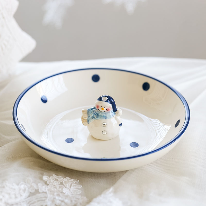 Xmas Snowman Set – Stoviglie Natalizie a Forma di Pupazzo di Neve