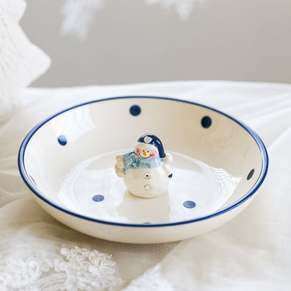 Xmas Snowman Set – Stoviglie Natalizie a Forma di Pupazzo di Neve