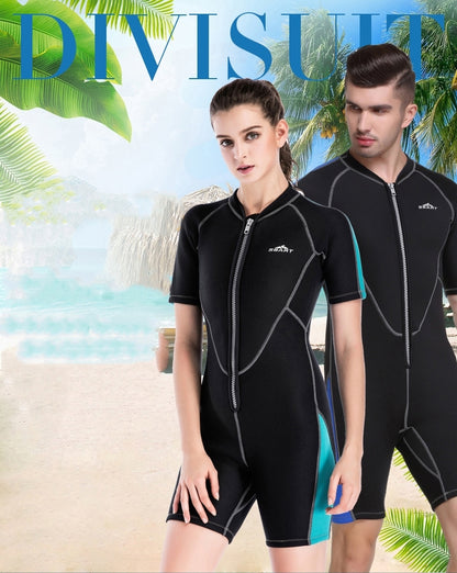 Deep Surf One-Piece – Muta in Neoprene a Manica Corta (Uomo/Donna) (S-3XL)