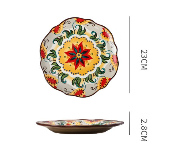 Piatti in Ceramica Sottosmalto - Boho Style