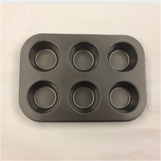 Premium Muffin Tray – Teglia per Muffin a 6 Fori con Rivestimento Antiaderente