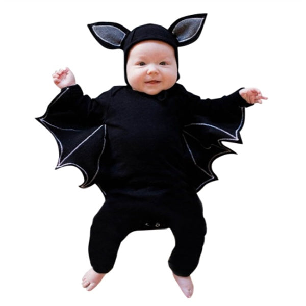 Dark Hero – Tutina Baby Bat con Mantellina Integrata (6-9 mesi, 12-18 mesi, 2-3 anni, 3-4 anni)