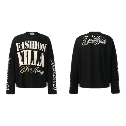 Felpa con Scritte – Felpa a Maniche Lunghe (M-XL)