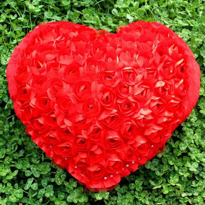 Romantic 3D Rose Pillow