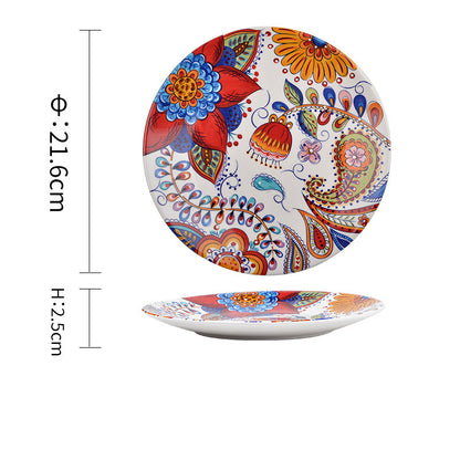 Piatti in Ceramica Sottosmalto - Boho Style