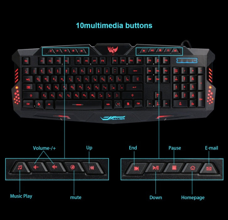Kit Gaming J10 RGB