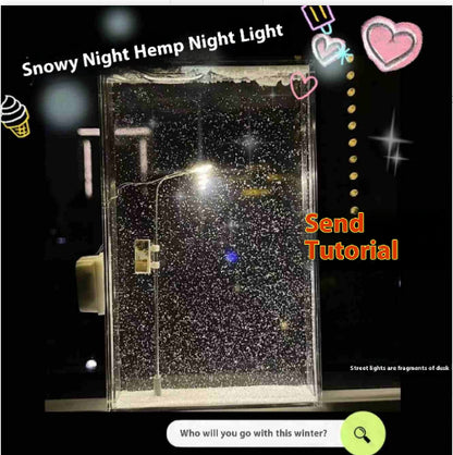 Snowy DIY Nightlight – Kit Paesaggio Innevato con Luci LED (Fai-da-te)
