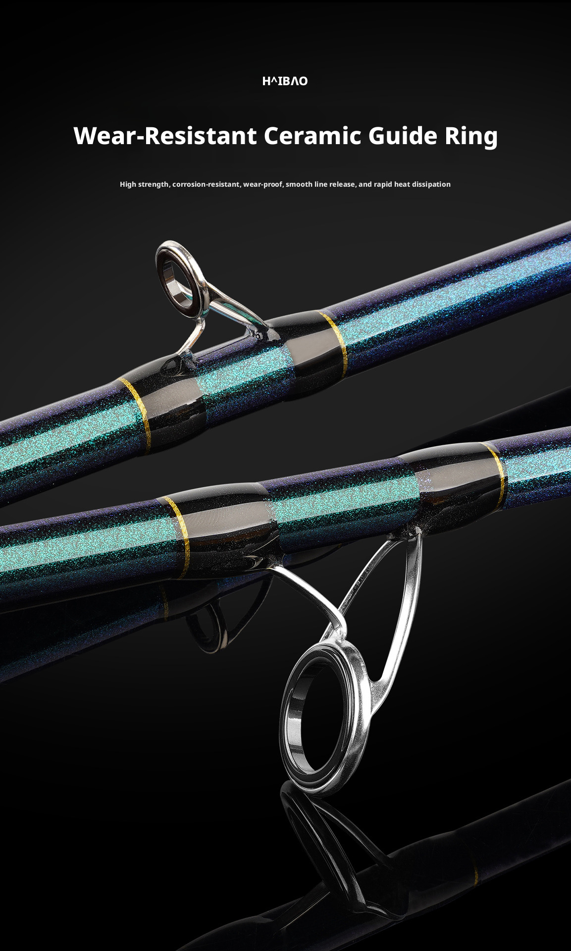 Canna da Pesca M.S Hai Bao II Spinning/Casting 1.50m, 1.68m, 1.80m, 1.98m 2.10m, 2.40m, 2.70m