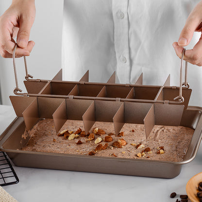 Reinforced Brownie Pan – Teglia Quadrata Rinforzata a Fondo Solido