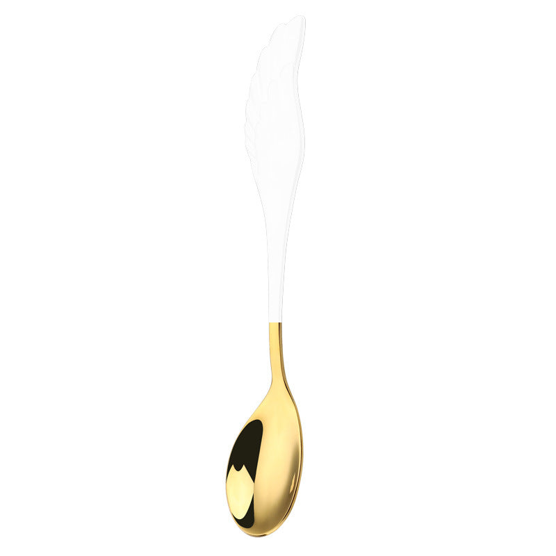 Angel Wings Spoon – Cucchiaino e Forchetta con Ali in Acciaio 304