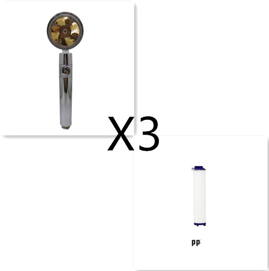 Soffione Doccia Turbo Jet con Filtro a Elica
