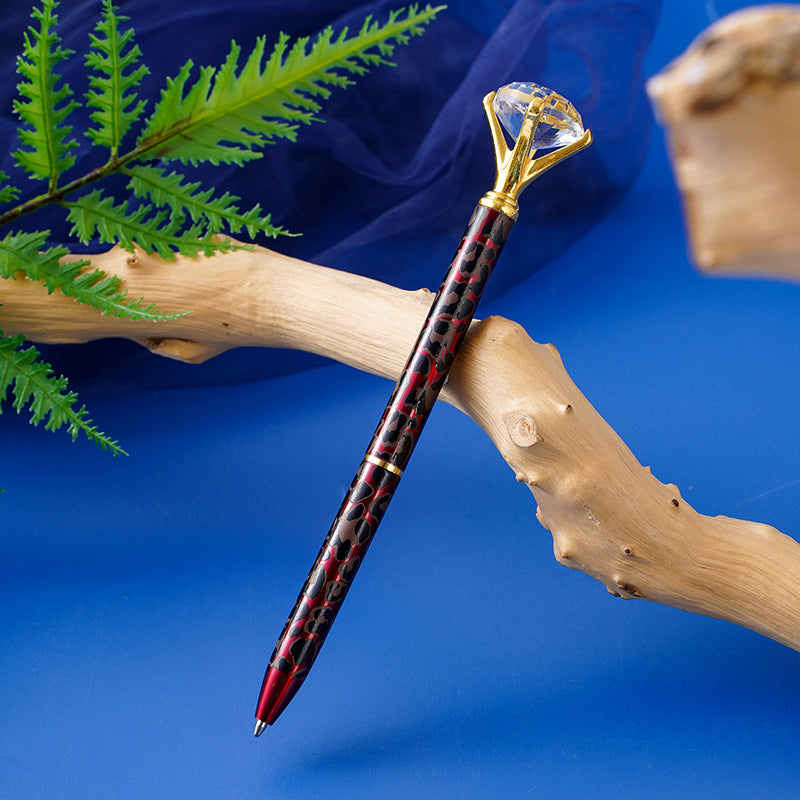 Penna Leopard-Diamond in Metallo