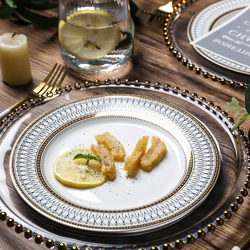 Piatto Luxury European Style - Dettagli Oro