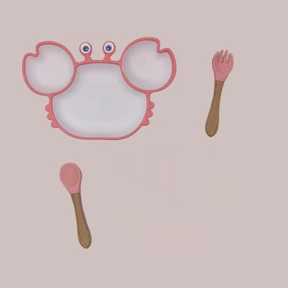 Crabby Anti-Slip Plate – Piatto a Forma di Granchio con Ventosa