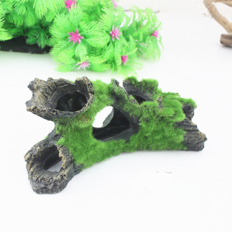 MossyLog - Tronco Cavo con Muschio Naturale
