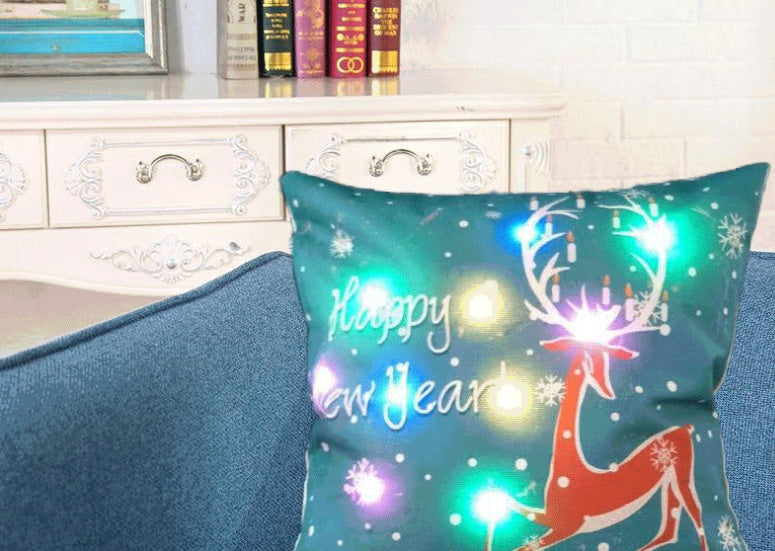 Luminous Linen Glow – Federa in Lino con Luci LED Integrate