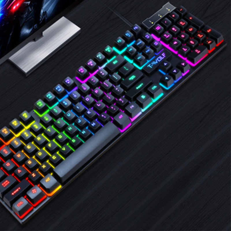 Combo TechGlide: Set Gaming Tastiera LED & Mouse RGB