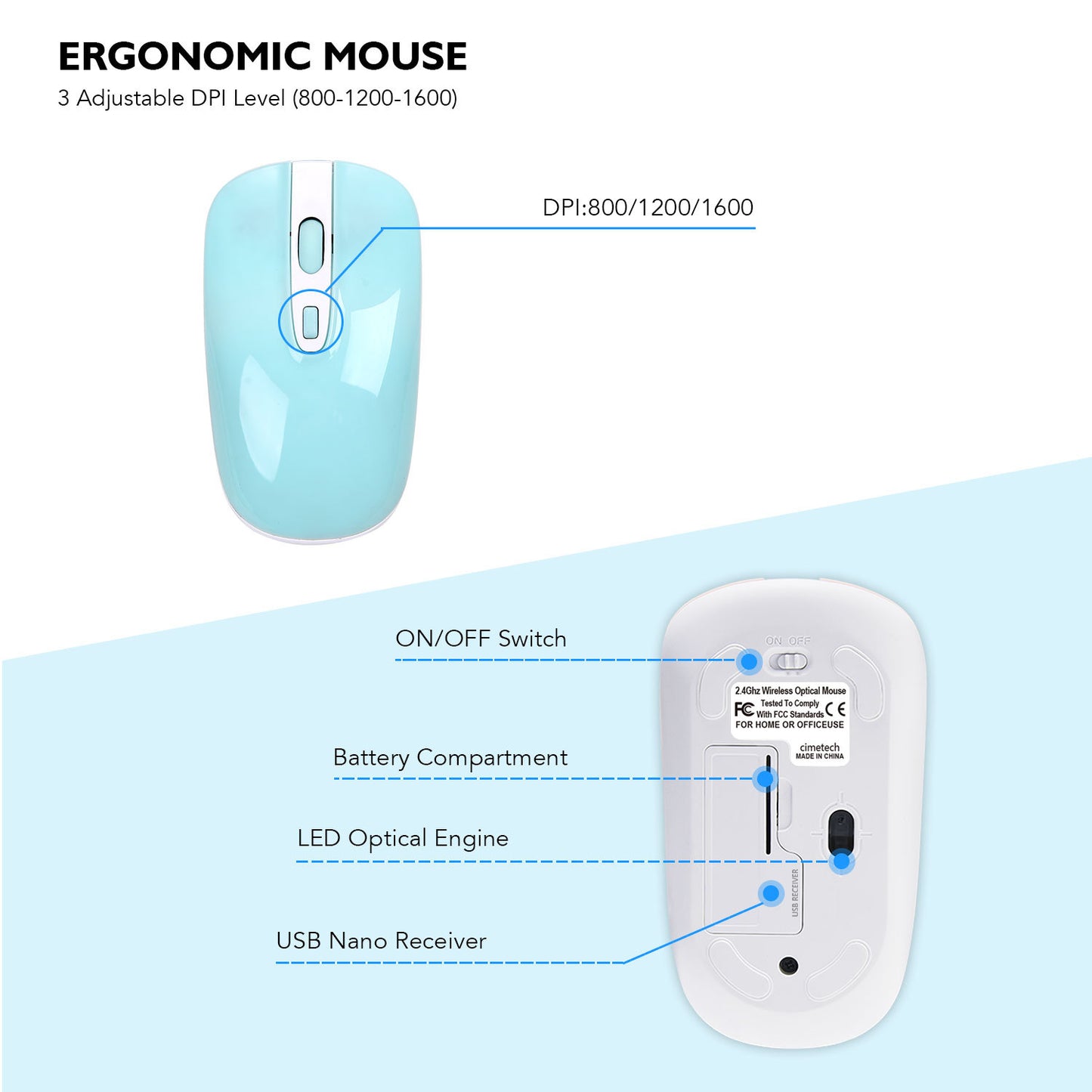 Set Wireless Keyboard & Mouse Slim - Design Moderno 2.4G