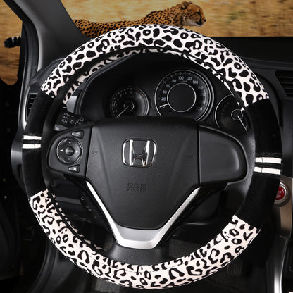 Wild-Touch - Coprivolante in Peluche Leopardato