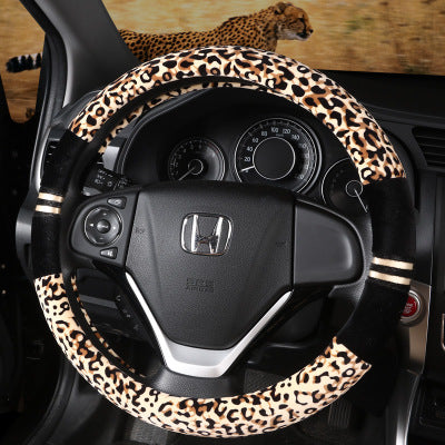 Wild-Touch - Coprivolante in Peluche Leopardato