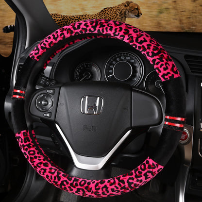Wild-Touch - Coprivolante in Peluche Leopardato