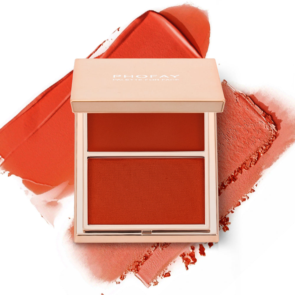 PHOFAY Cream & Powder Blush Duo
