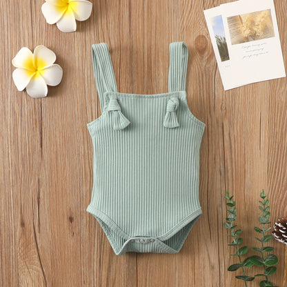 Natural Rib – Romper in Cotone a Costine con Spalline (2-4 Mesi, 6-9 Mesi, 12-18 mesi