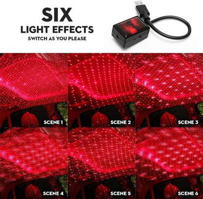 USB Star-Party Light: Atmosfera Auto & Casa