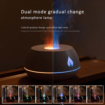 Flame Mood - Mini Umidificatore Aroma a 7 Colori