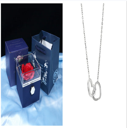Gift Box with Jewel embellished with an eternal rose