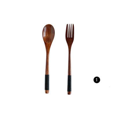Set Cucchiaio e Forchetta in Bambù Style Giapponese