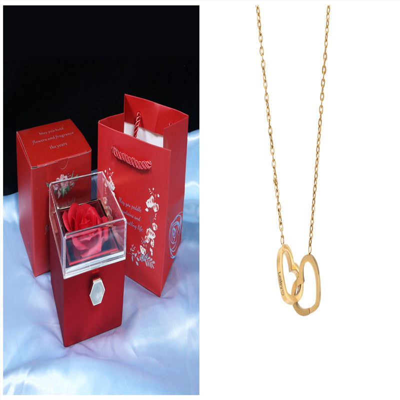 Gift Box with Jewel embellished with an eternal rose