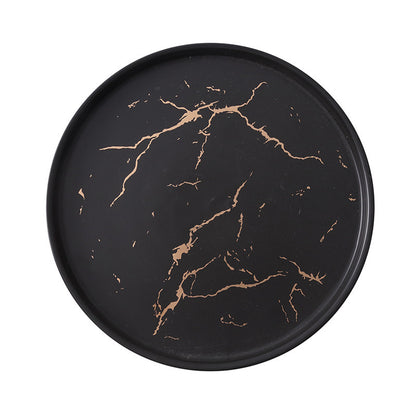 Piatto in Ceramica Marmo Nordico