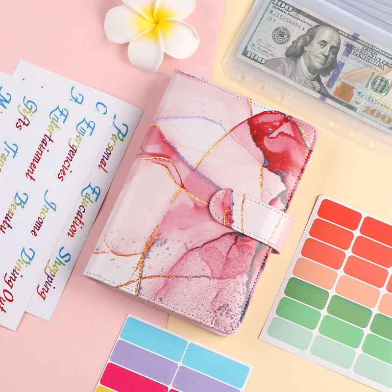 Business Planner A6 in Pelle (6 Fori + Calcolatrice)