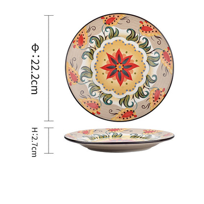 Piatti in Ceramica Sottosmalto - Boho Style