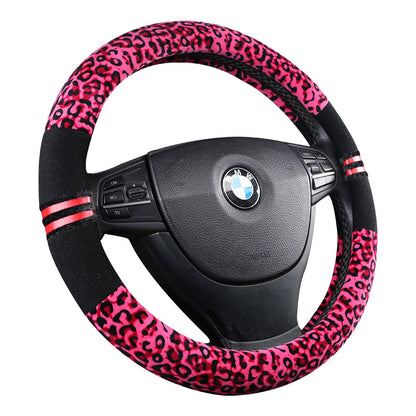 Wild-Touch - Coprivolante in Peluche Leopardato