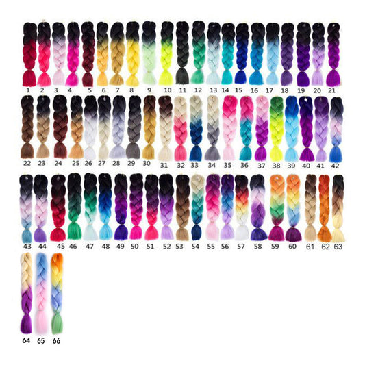 Trecce di Capelli Colorati