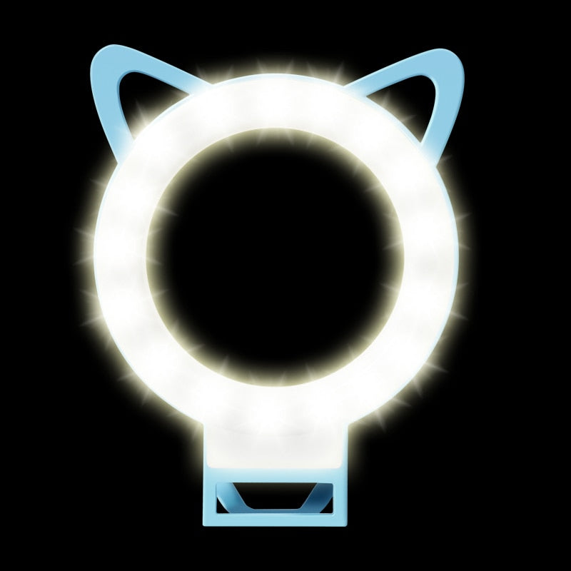 Universal Selfie-Ring: Luce LED USB per Smartphone