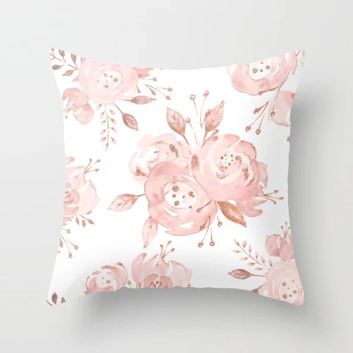 Pink Soft-Touch Case – Federa per Cuscino in Velluto Rosa Pastello