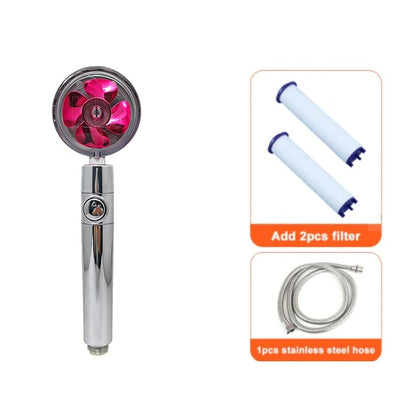 Soffione Doccia Turbo Jet con Filtro a Elica